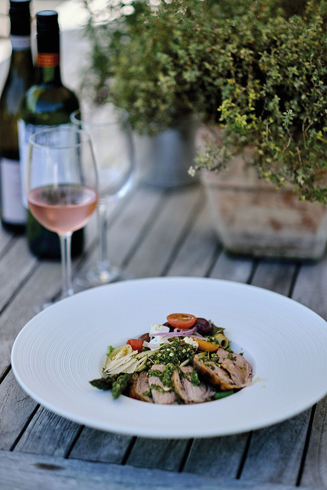 Beautifully plated main course