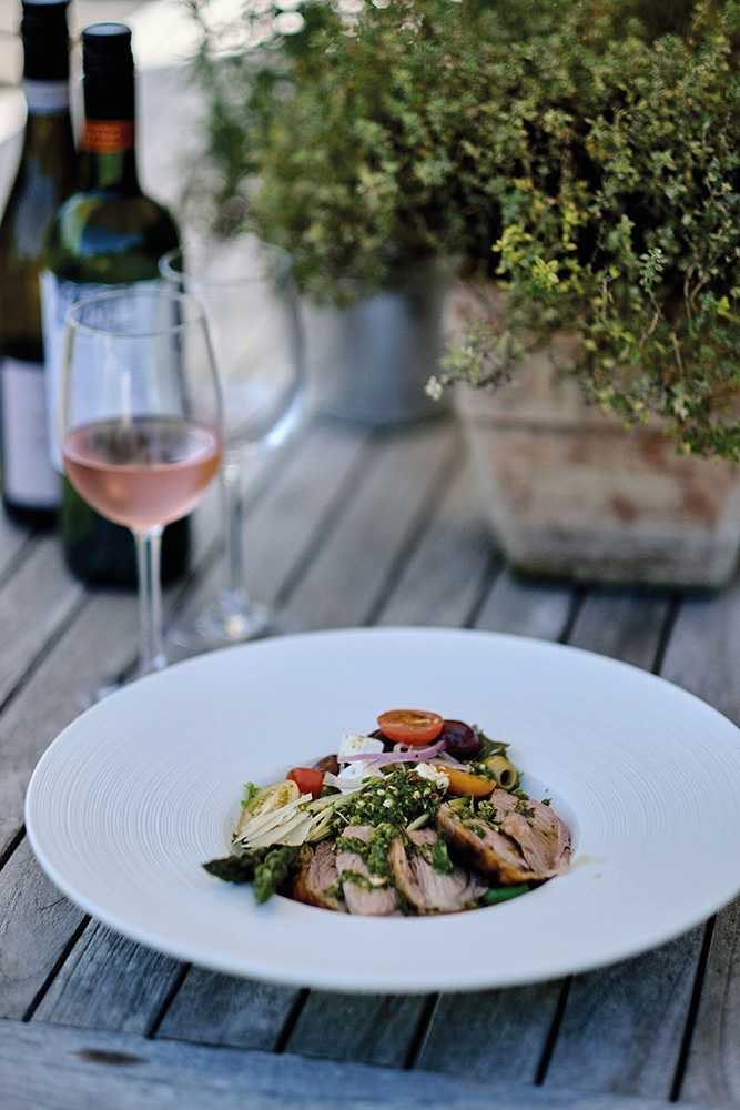 Beautifully plated main course